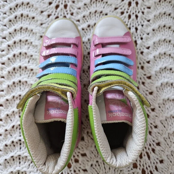 Reebok Classic Remix Straptastic Pastel High Top Sneaker Womens Size 7.5 - Picture 2 of 15